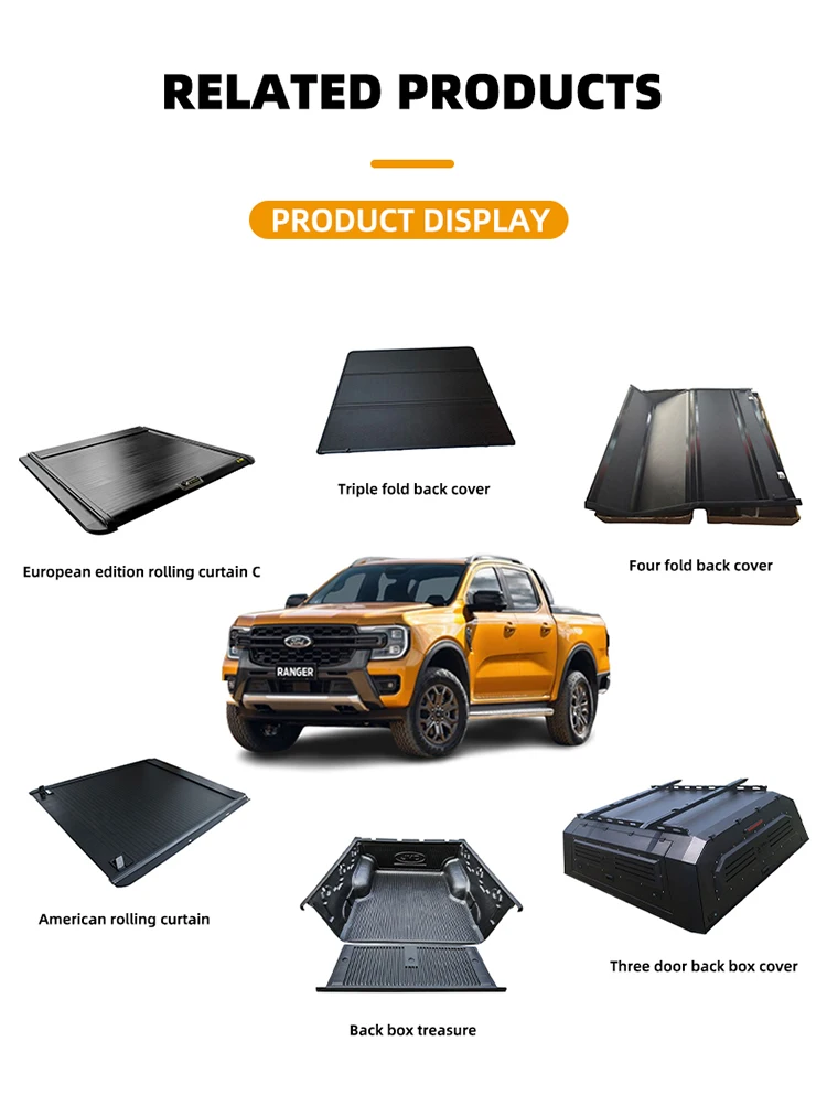 Isuzu RANGER Pickup Canopy Three-Door Rear Cover High Folding Waterproof Locking Tailbox Pickup Hardtop High Quality