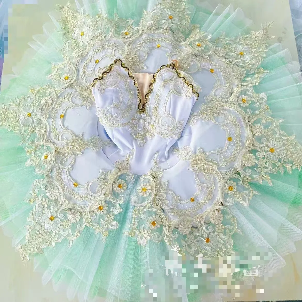 

Little Swan Performance Dance Dress Girls Ballet Children's Clothing Festival Show Sequins Suspender Dress