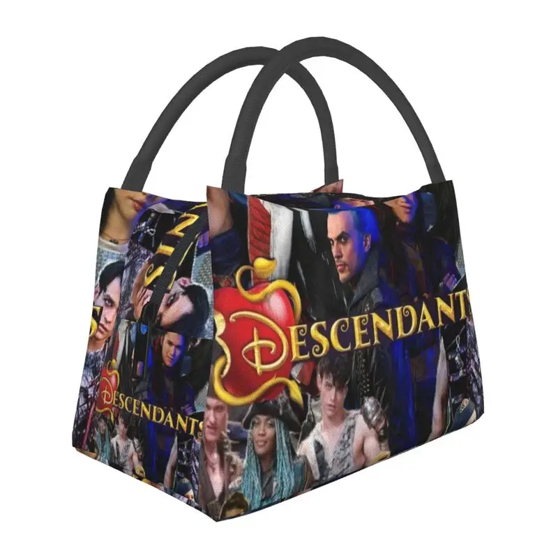

Audrey Mal And Evie Descendants Portable Lunch Box Women Waterproof Thermal Cooler Food Insulated Lunch Bag Hospital Container