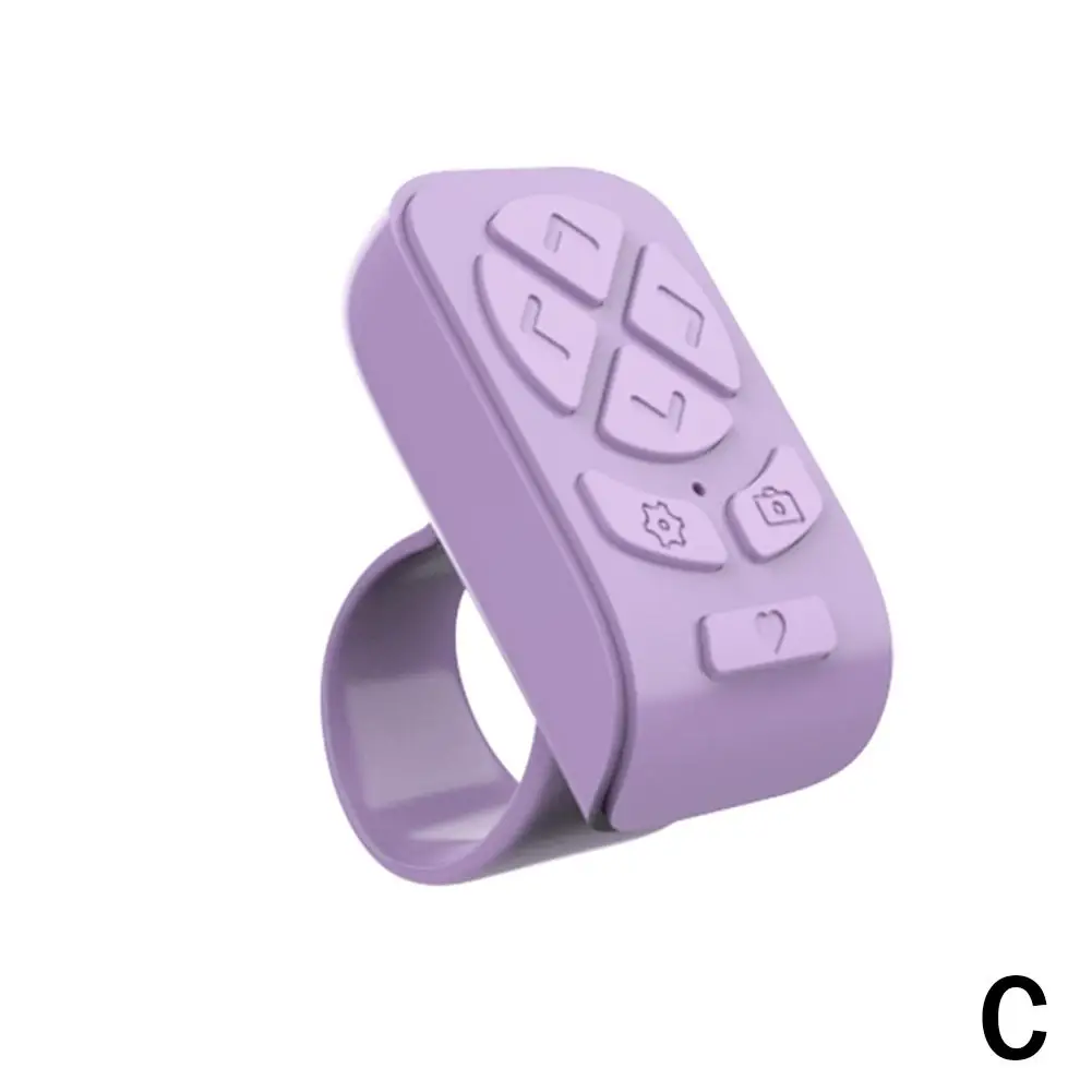 جهاز تحكم عن بعد محمول لاسلكي متوافق مع تقنية البلوتوث، جهاز تحكم فيديو لصور السيلفي بأطراف الأصابع، تحصف صفحة تلقائية للهاتف K4o0