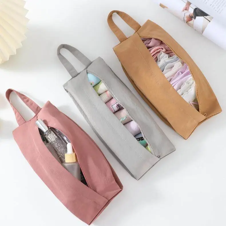 

Travel Storage Bag Bra Briefs Socks Organizing Bag Large Capacity Waterproof Zipper Storage Bag Portable Handheld Cosmetic Pack