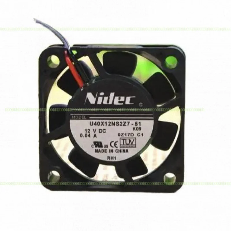 LZ Nidec U40X12NS2Z7-51 40*40*10 4 см 12 В 0,04 А 2-проводной сверхтихий охлаждающий вентилятор LZ Nidec U40X12NS2Z7-51 40*40*10 4 см 12 В 0,04 А 2-проводной сверхтихий охлаждающий вентилятор