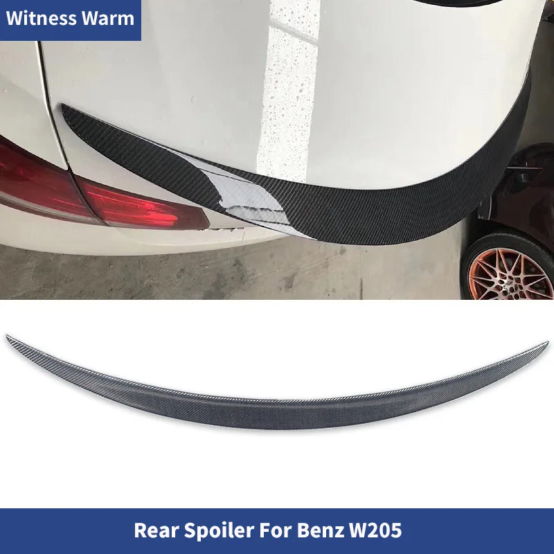 

W205 Amg Style Spoiler Carbon Fiber Rear Wing for Mercedes-benz C-class 4 Door C180 C200 C260 C300 Car Body Kit 2016-up