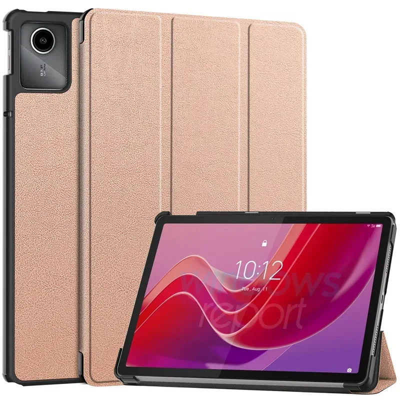 

For Xiaoxin Pad 2024 11" TB331FC Smart Case Tri-folded Stand Magnetic Cover For Funda Lenovo Tab M11 TB330FU Hard Coque