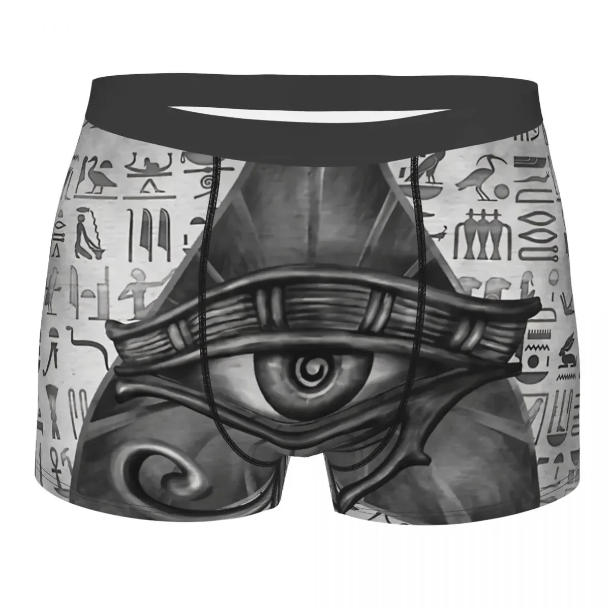 Egyptian Eye Of Horus Men Boxer Briefs Greek  Breathable Funny Underwear High Quality Print Shorts Birthday Gifts