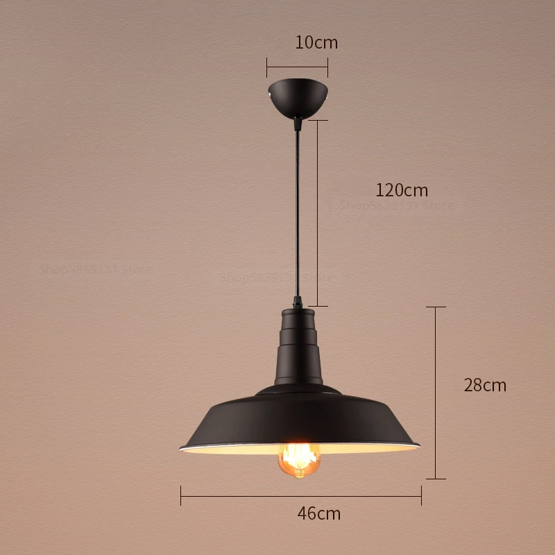 Nordic Industrial Retro Pendant Lights American Vintage Cafe Clothing Store Office Hanging Lamps LED Loft Bar Light Fixtures E27 - Image 3