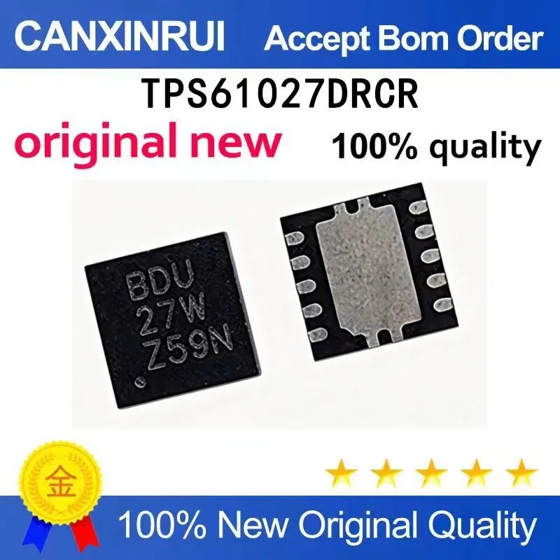 

（5-100 pieces）TPS61027DRCR silk screen BDU package VSON-10 boost switch regulator IC 5V 1.5A