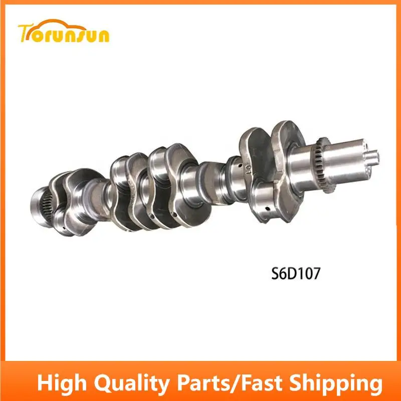 6754-01-1310 6754-32-1330 crankshaft fits komatsu 6d107 pc200-8 pc220-8 6d107