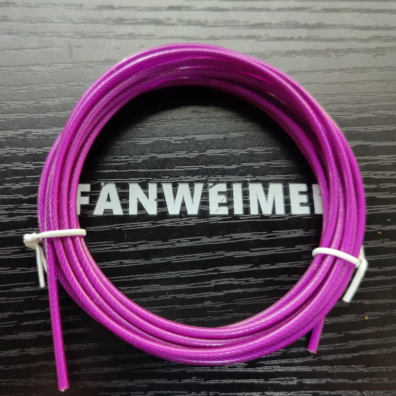 NEVERTOOLATE 2,.5mm x 3m steel cord coated with PVC skip jump rope backup rope spare part accessories