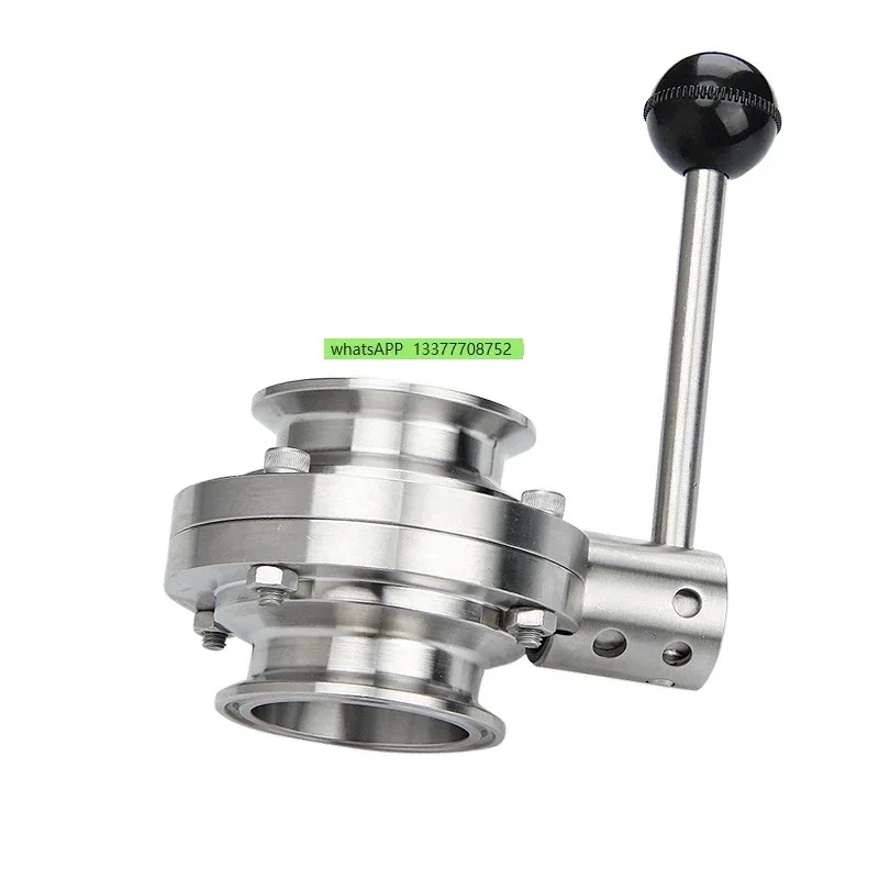 

Stainless Steel Quick-Loading Butterfly Valve Refined Food Sanitary Manual Quick-Connecting Clamp Chuck Dust Discharge