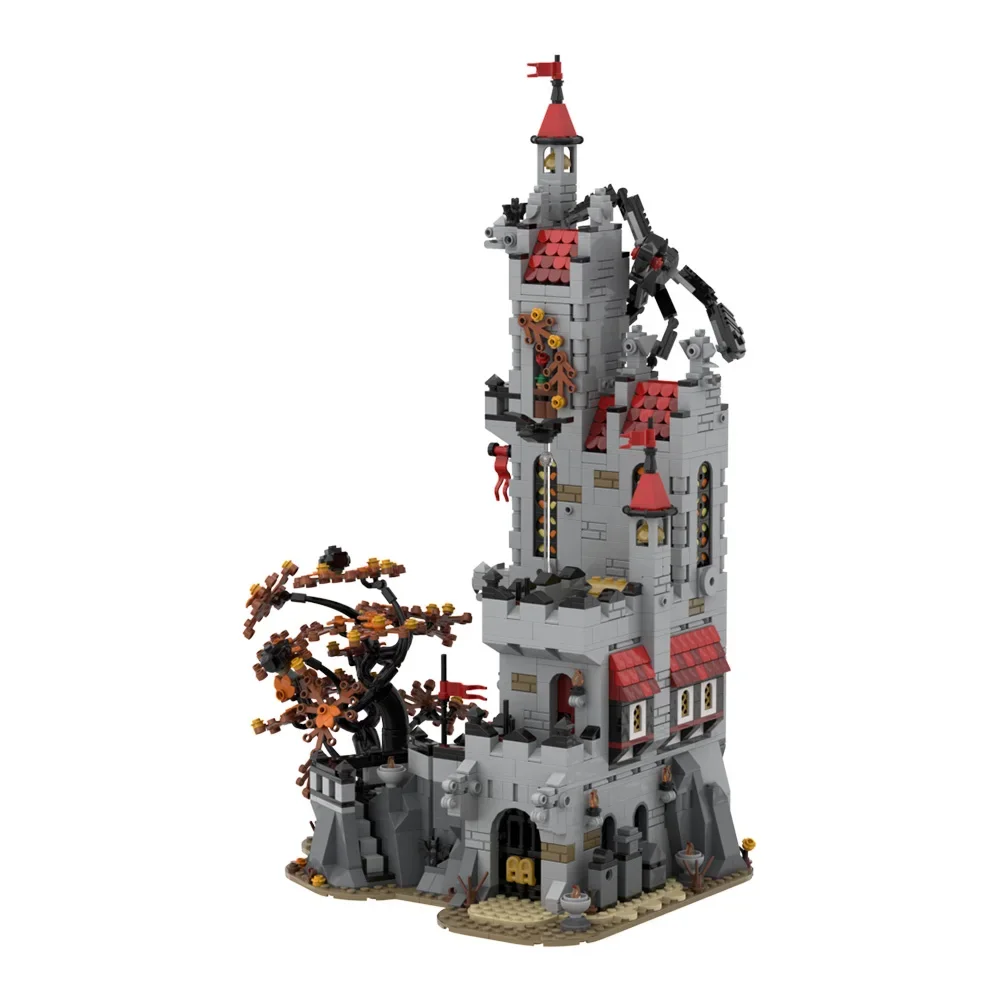 MOC Middeleeuwse Fright Knights Basils Manor Bouwstenen Architectuur Model Wizards Manor Bricks Middeleeuwse taverne Speelgoed Kids Gift