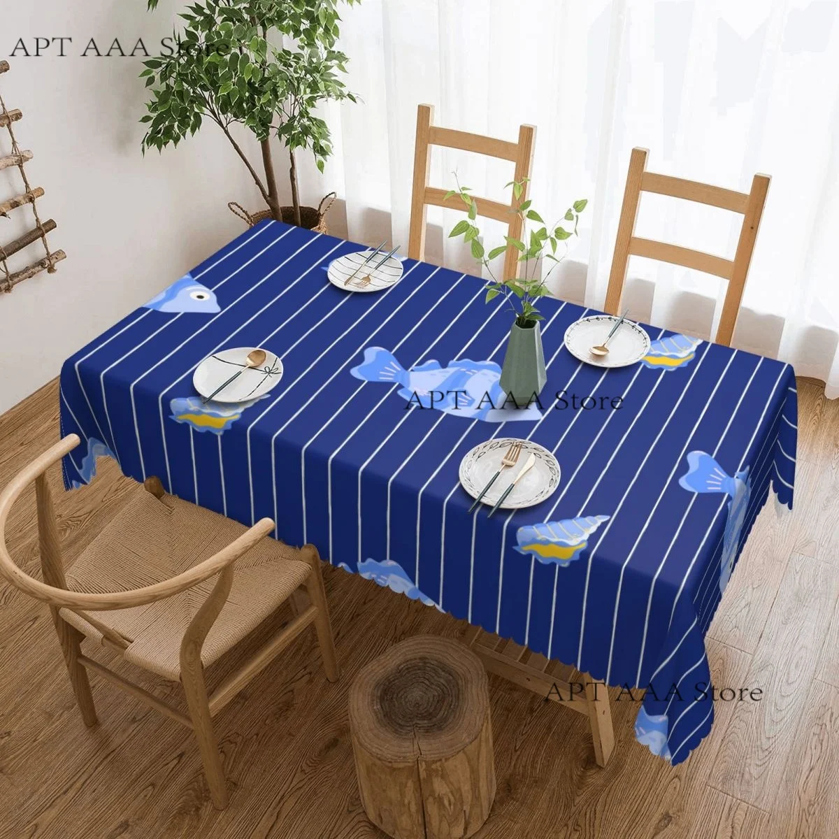 Seafood Anti-stain Tablecloth rectangular Party Classic Waterproof