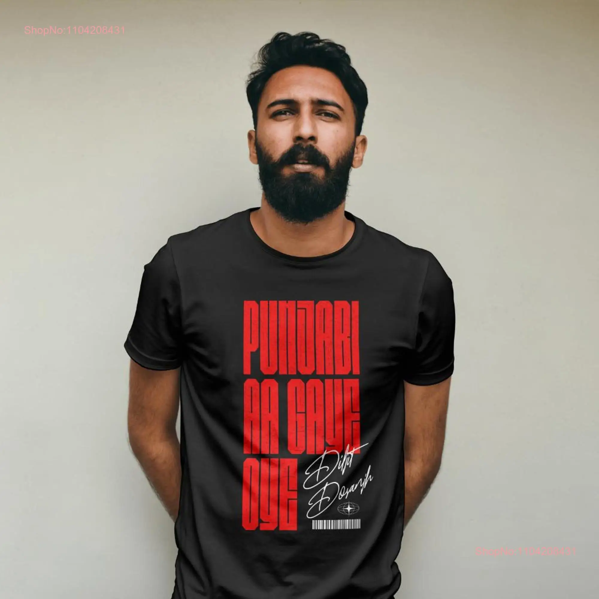 Punjabi Aa Gaye oye l Diljit Dosanjh Tour UK Desi Bollywood Singer Dil Luminati T Shirt long or short sleeves