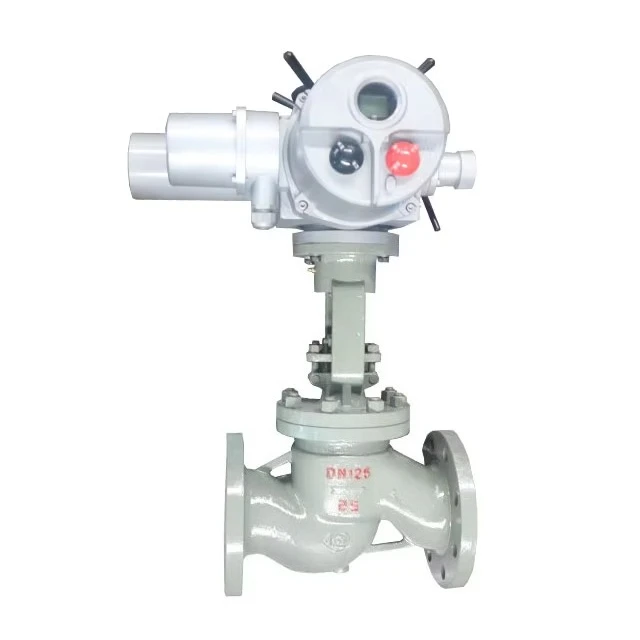 Venta al por mayor DN300 150LB 300LB válvula de globo hierro dúctil WCB cuerpo CF8 brida 380V 4-20mA Modbus actuador eléctrico OEM ODM