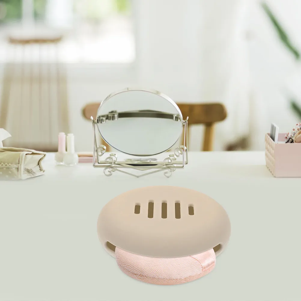 

Набор из 3 силиконовых органайзеров для спонжей и косметических губок: дорожный футляр для хранения, эстетичный аксессуар для путешествий