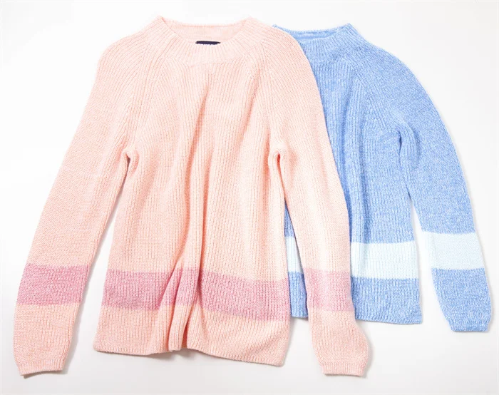 Suéter de Punto de Cuello Redondo de Aodón Puro, Absorbente de Humedad, Manga Larga, Capa Base, Talla ande, Talla Extra G...