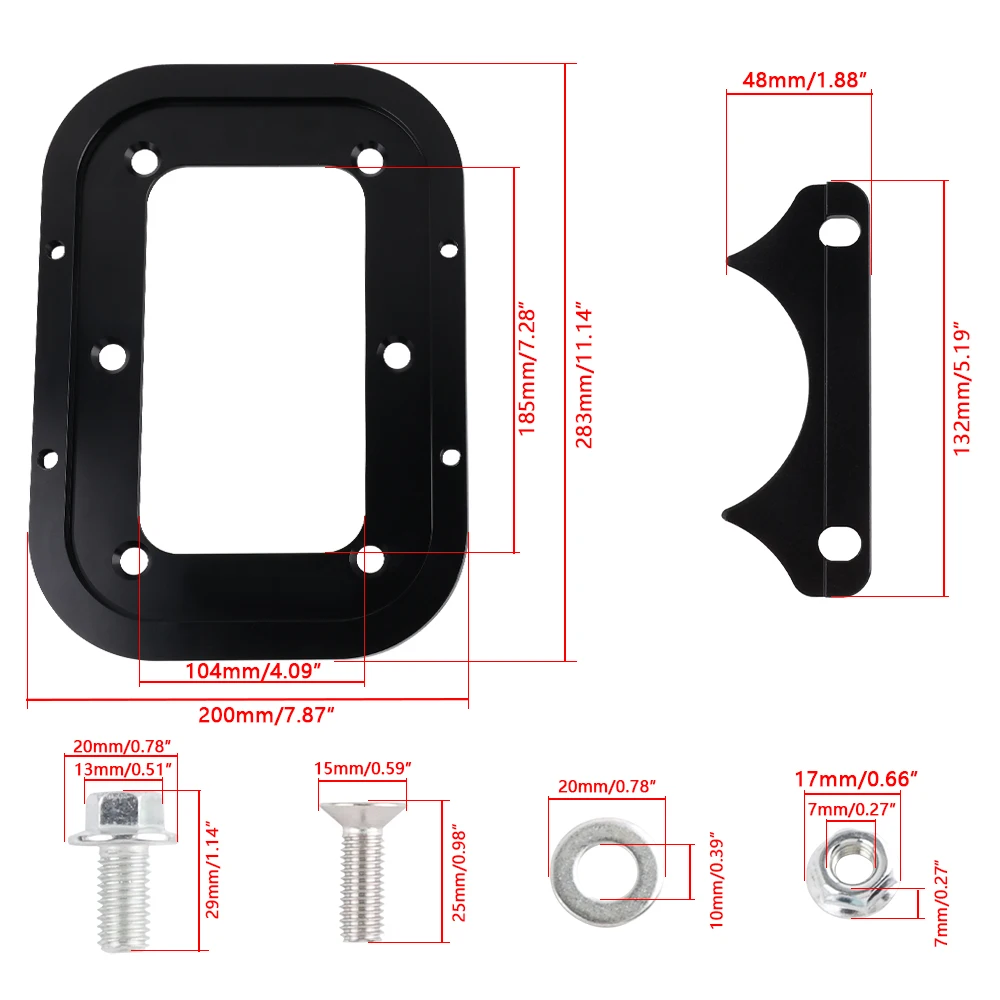 Aluminum Billet Battery Relocation Holder Mount Tray Hold Down Pallet BracketFor Optima D34 34/78 Billet Battery Tray Car Parts