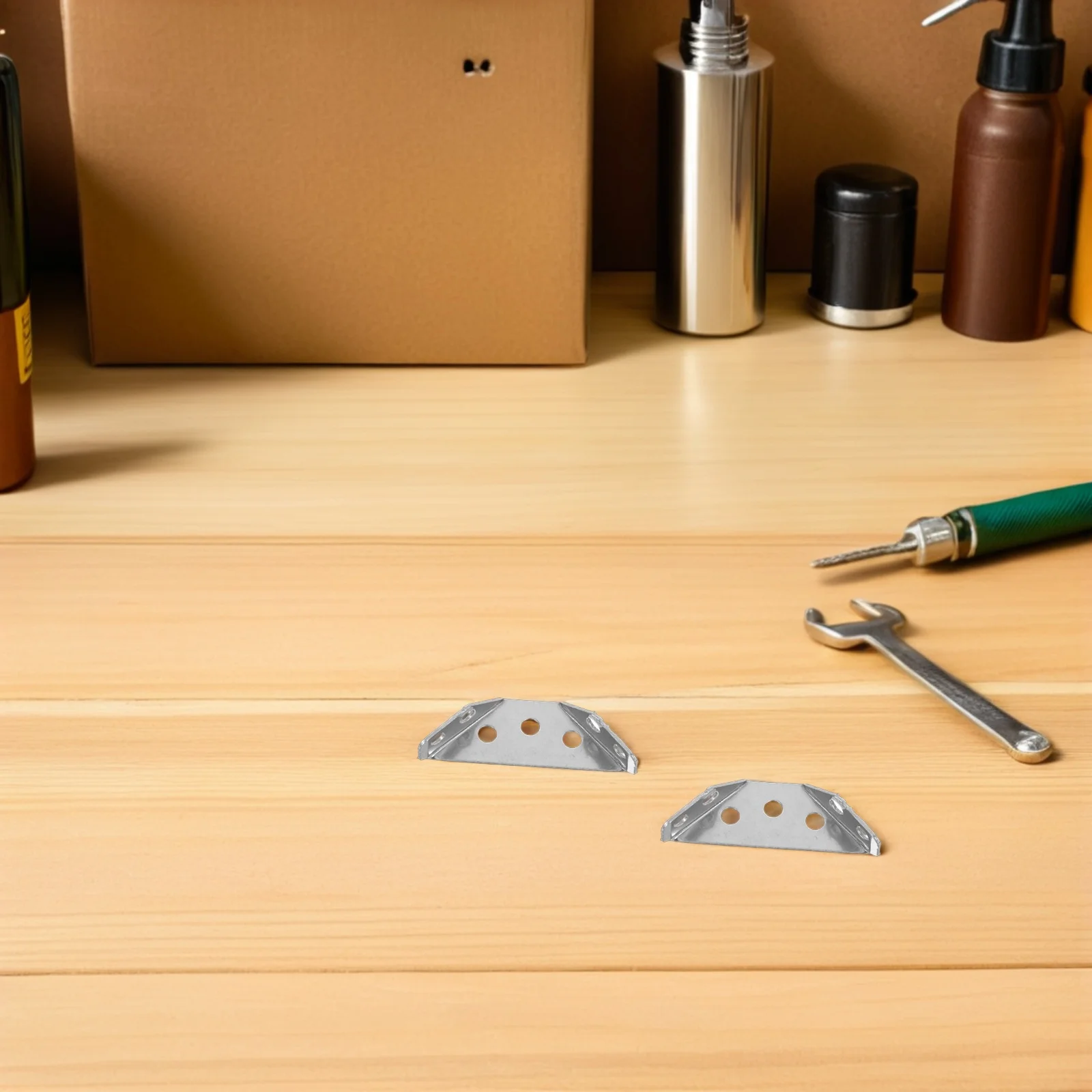 

30Pcs Heavy Duty Stainless Steel Corner Brace Furniture Connectors Universal Triangular Support Brackets for Wood Cabinets