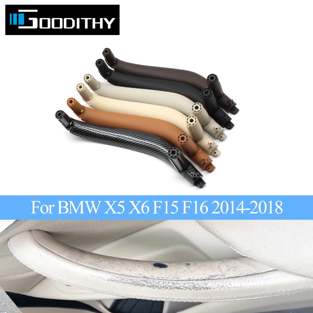 

Car Interior Passenger Door Pull Handle Inside Cover Trim Replacement For BMW X5 X6 F15 F16 2014-2018 51417292243 51417292244