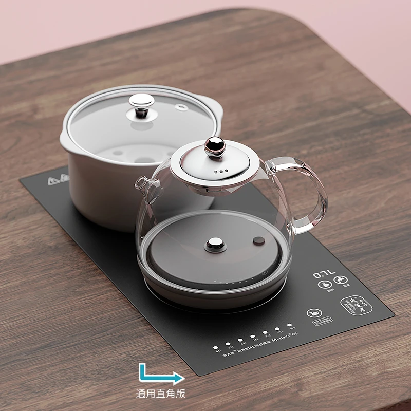 L series T58 automatic bottom water kettle, tea table and glass pot embedded into one.