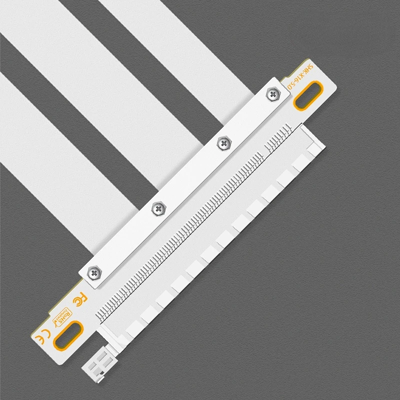 PCIe x16 Board to Board Jumper Extender Adapter Flexible Foldable Cable PCI-Express 5.0 x16 Signal Docking PCIe GPU Riser Female