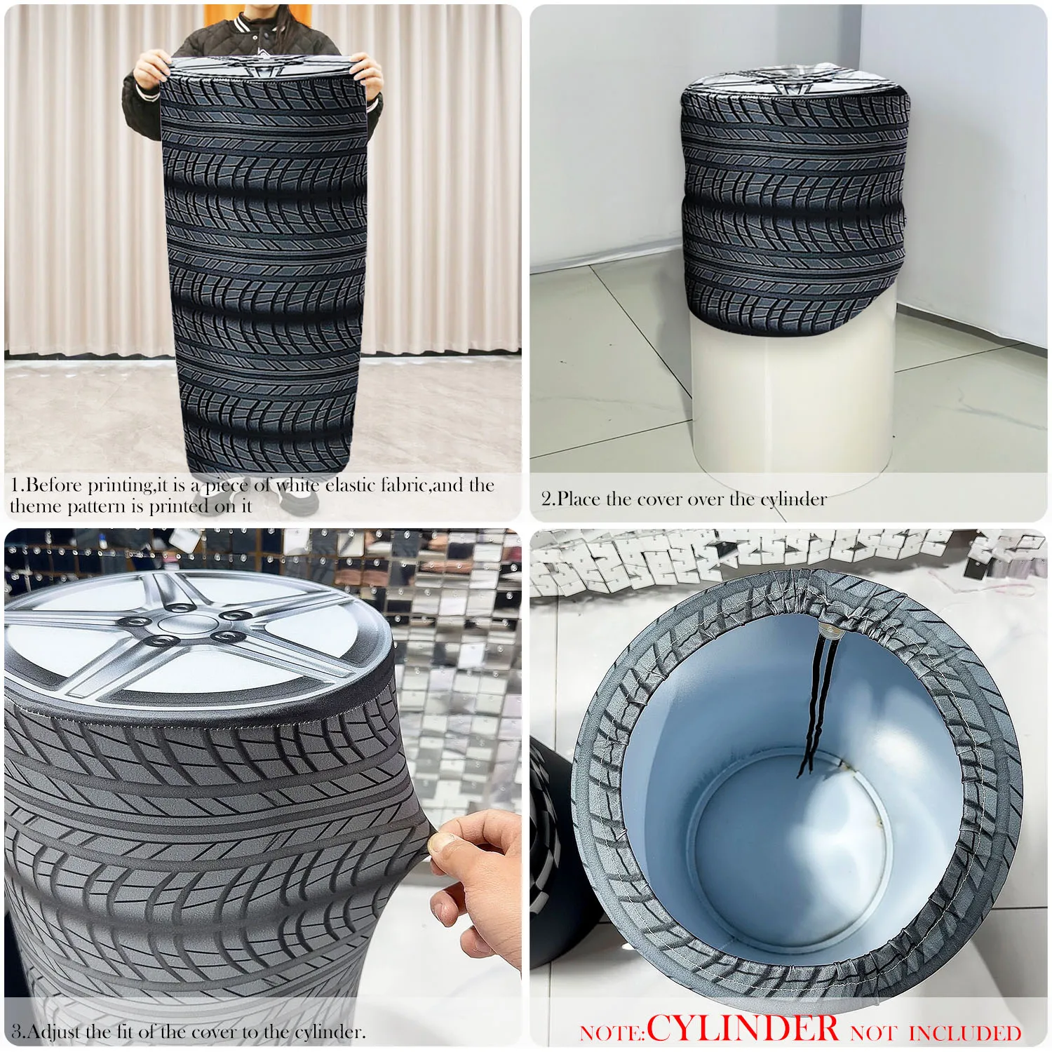 1 مجموعة (5 قطعة) اسطوانة يغطي سباق السيارات موضوع بسط غطاء الركيزة لحفلة عيد ميلاد الطفل دش مفرش المائدة ديكور الدعامة