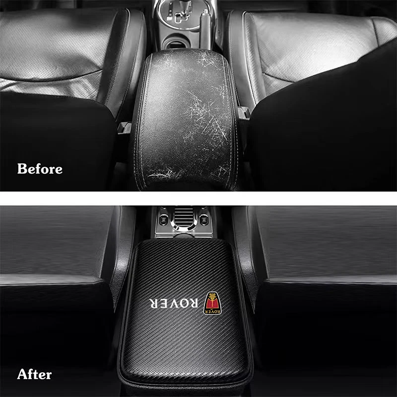 Auto Armrests Storage Box Mats Dust Proof Waterproof Car Emblem For Rover 75 45 25 200 400 Tourer TF Metro P5 Car Accessories