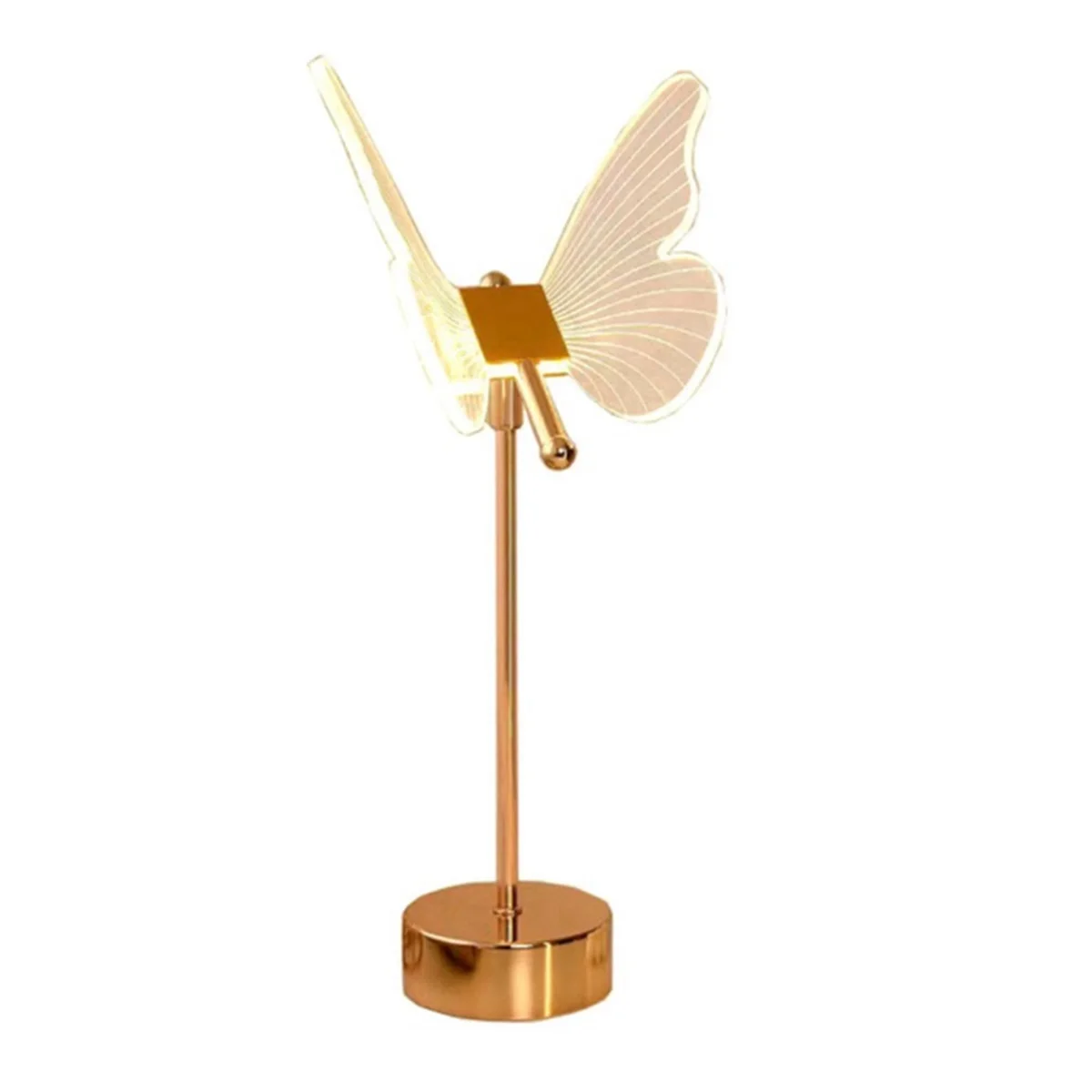 

Butterfly Table Lamp USB Rechargeable Nordic Ambiance Night Lights Luxury Living Room Desk Decor Bedroom Luminaire