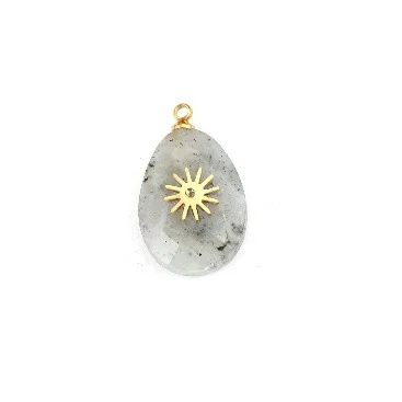 5Pcs Octagram Chrysanthemum Sun Stainless Steel Pendant For Necklace Bracelet Decoration Accessories
