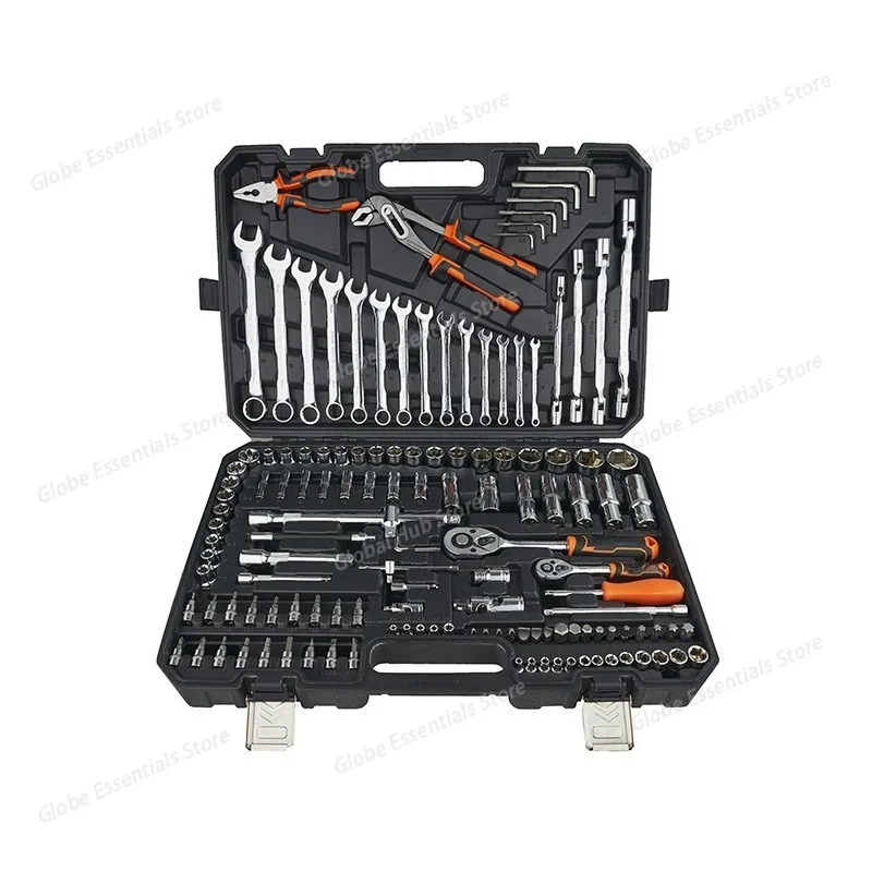 

Open Wrench 137-piece Set Two-way Ratchet Multifunctional Sleeve Batch Combination Screwdriver Driver Toolbox