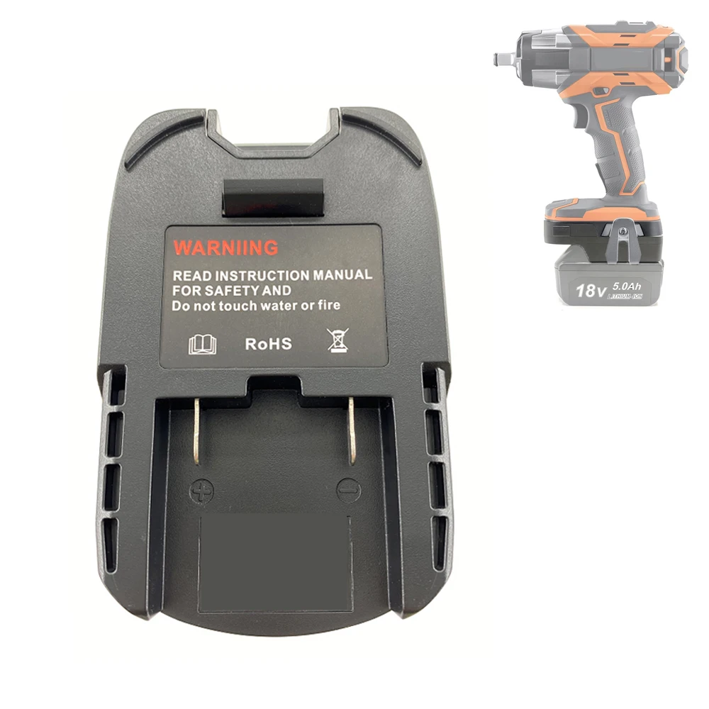 Adaptador para Makita, convertidor de batería de iones de litio de 18V para uso de herramientas AEG Ridgid