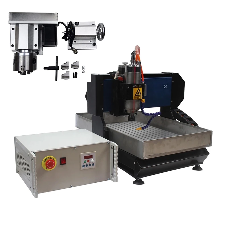 

Steel Structure Mini 3D Stone CNC 3040 2200W 4axis Engraving Router Machine For Metals Stone