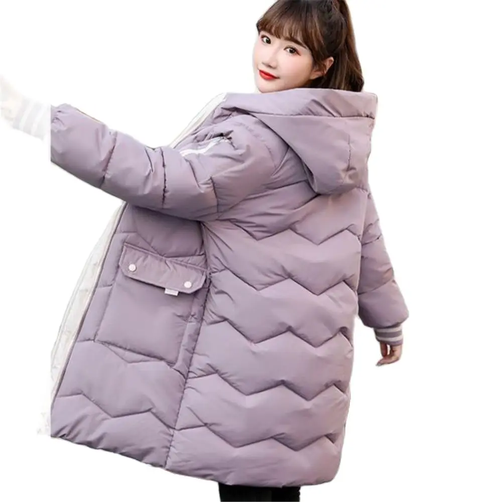 Woman Winter Hot Sale Thick Down Jackets Down Parkas Female Hot Sale Warm Doudoune Lady Fall Print Slim Hooded Abajo Chaqueta