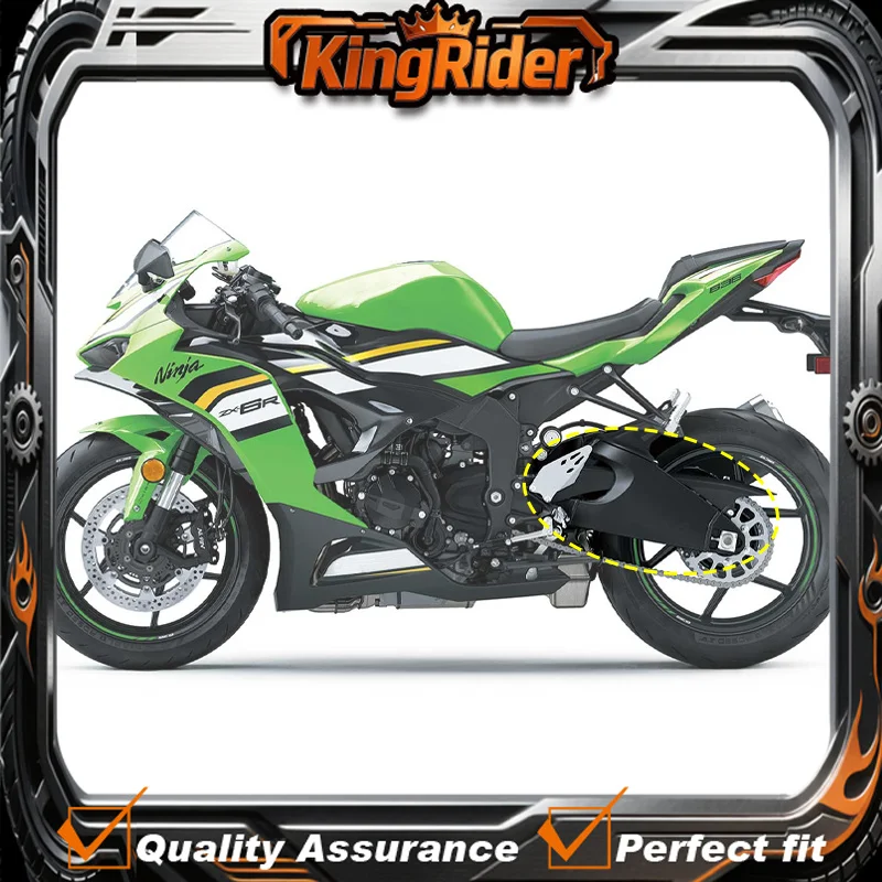 ZX-6R ABS Carbon Fiber Frame Cover Swingarm Cover Rocker Arm Chain Guard Side Panel Fairing Kit For Kawasaki ZX6R 636 2009-2020