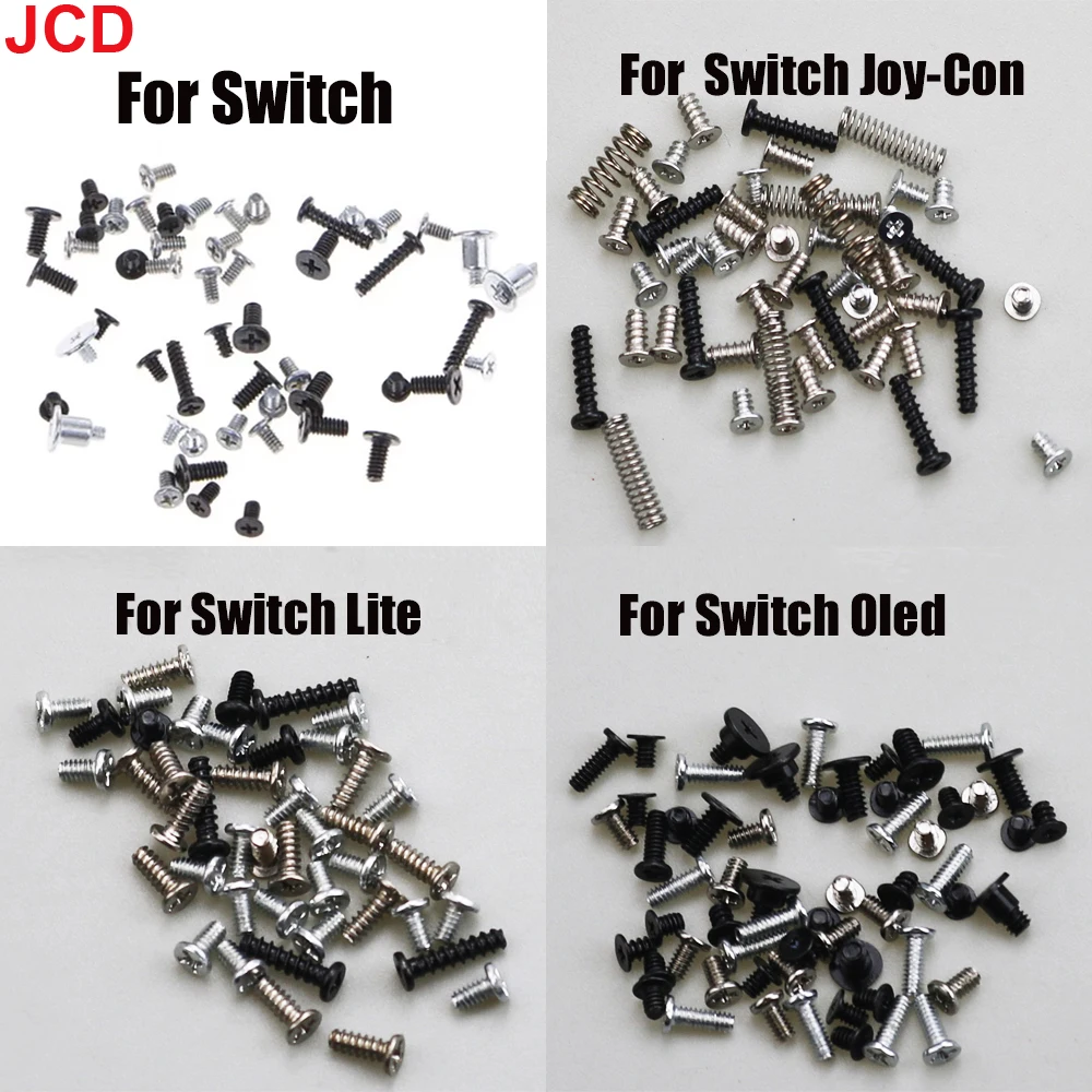 JCD 1Set Console Housing Screw For Switch Joy-Con NS Oled Lite Pro Full Set Screw Mount Repair Replacement Kit 