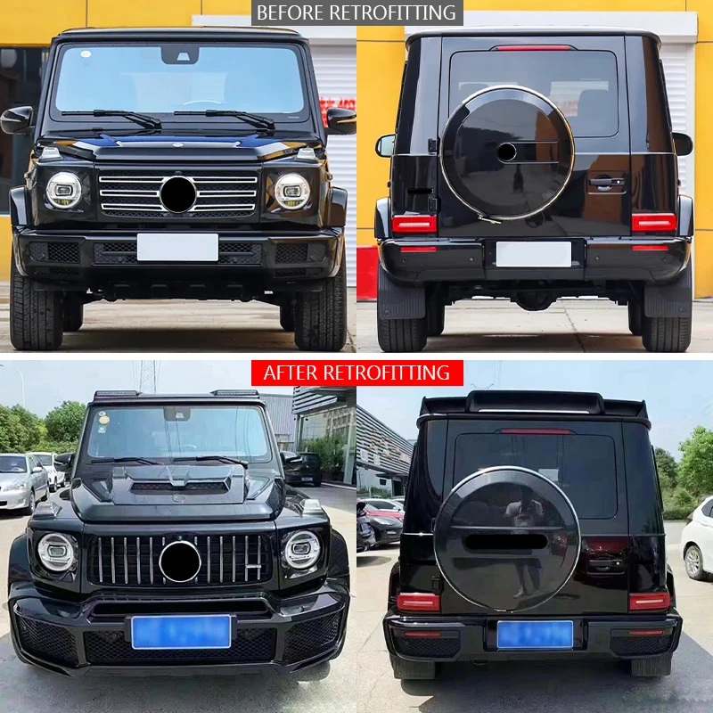 2002-2016 Car Upgrade Front/Rear Bumpers Body Kit Bolt-On Upgrade Parts for Benz G-Class W464 2