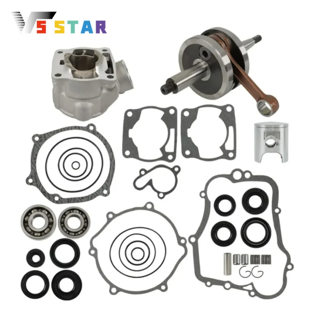 

Набор для капитального ремонта двигателя: цилиндр, поршень, коленчатый вал, серебристый, для Yamaha YZ85 2002-2014, HP94776