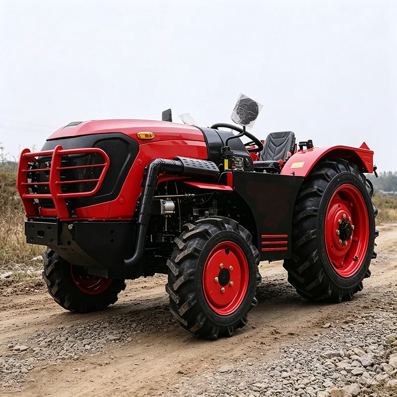 

Customized Agricultural Four-Wheel Wheeled Tillage Machine, 35HP Tractor, Reinforced Multi-functional Rotary Tiller