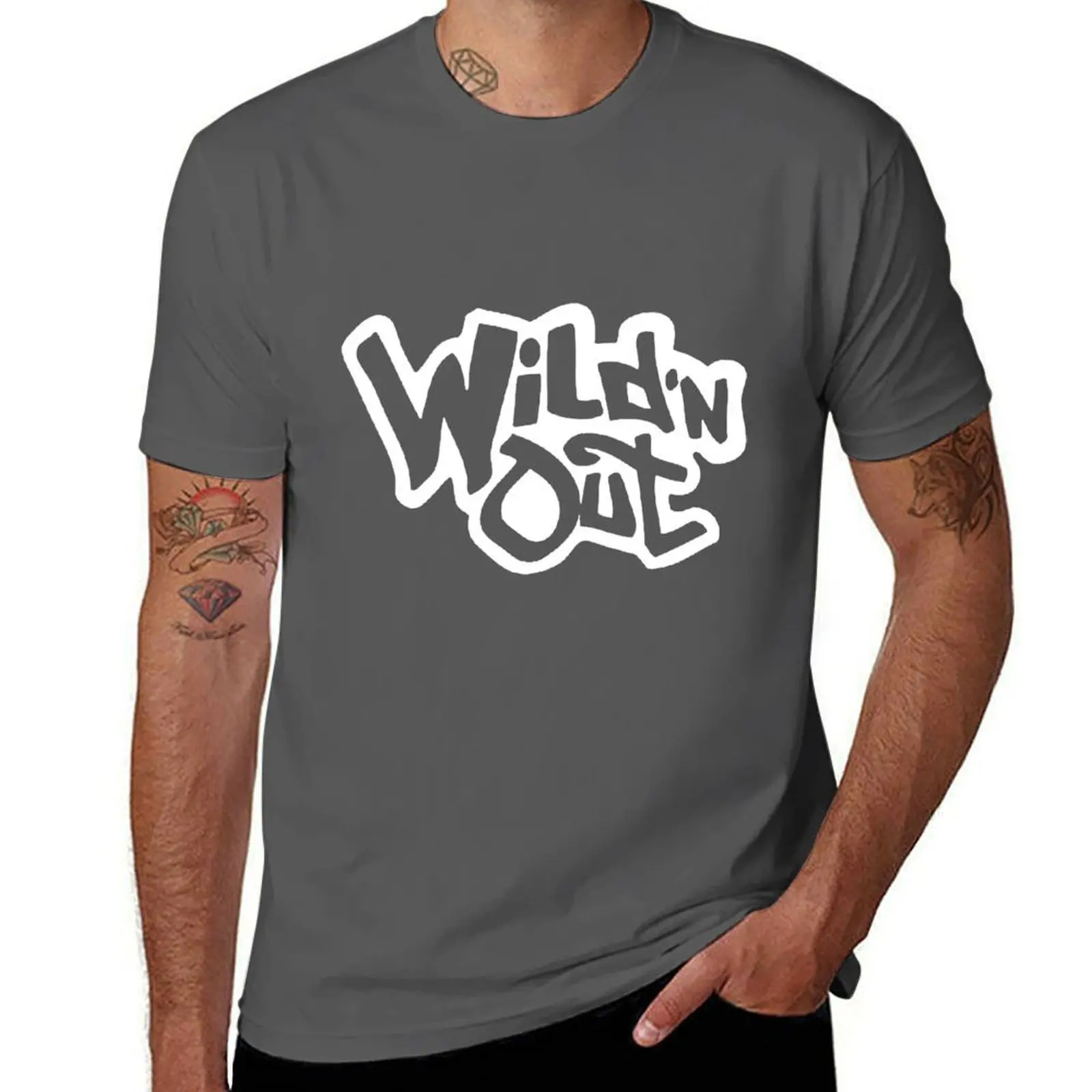 

Футболка wild n out, мужские футболки с рисунком, мужские футболки, хлопковая футболка
