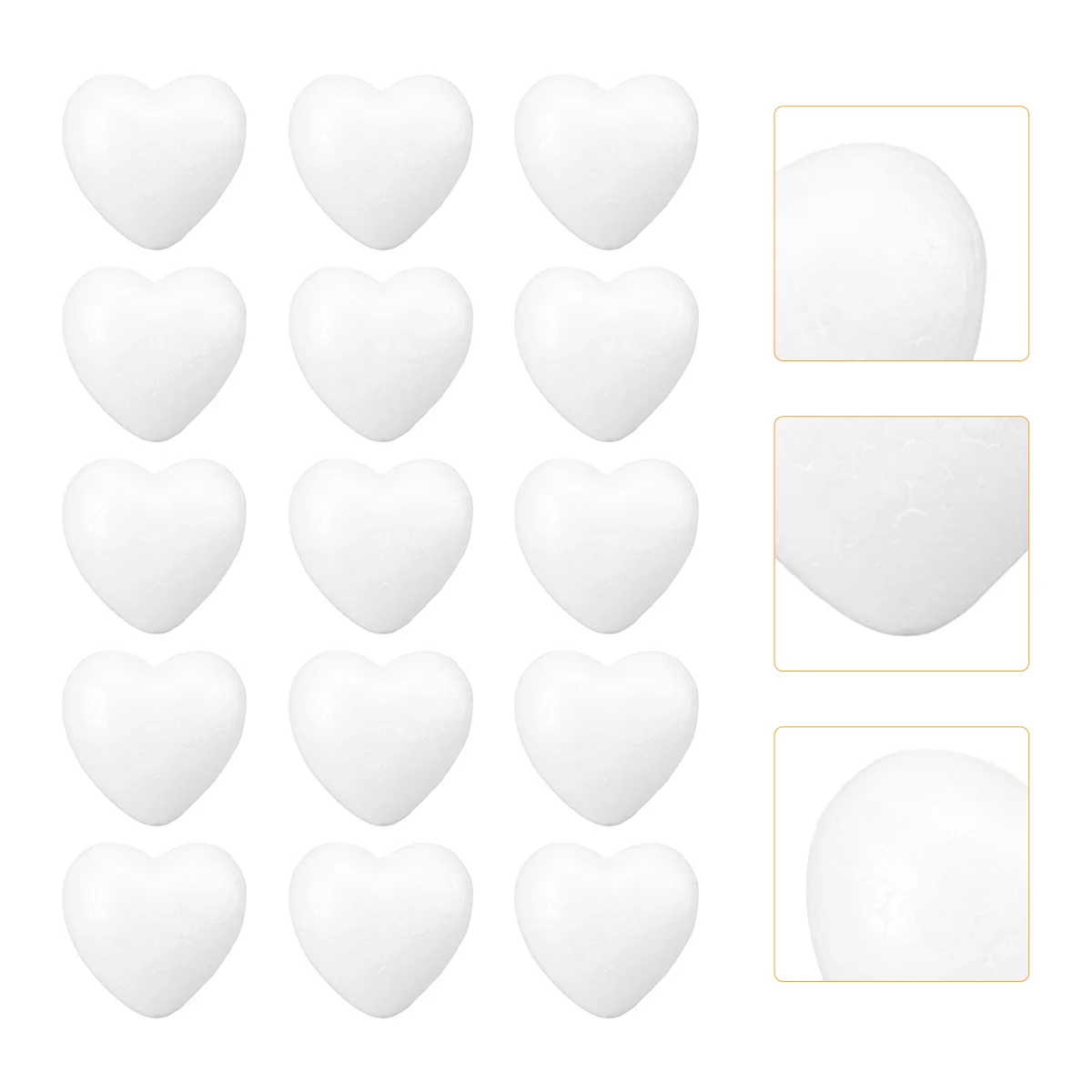 

20 шт., настоящая персиковая пена в форме сердца, моделирование, сделай сам, ремесло для свадебной вечеринки, декор в форме сердца, пенопласт, ремесла, материал ручной работы