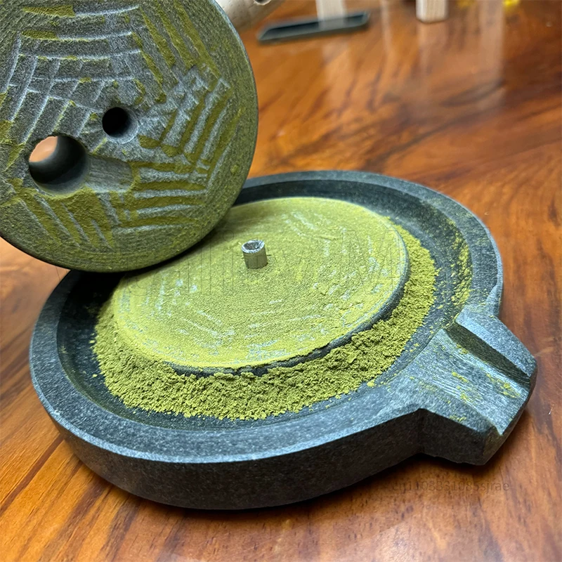Hand Grinding Equipment Handmade Stone Mill, Bluestone Small Tea Mill