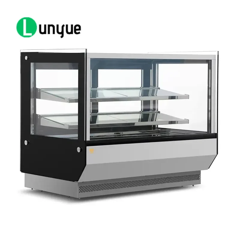 Deluxe Two Layer Cake Display Cabinet Retail Store Furniture Rack for Bread and Pastry Showcase Promotion Shelf