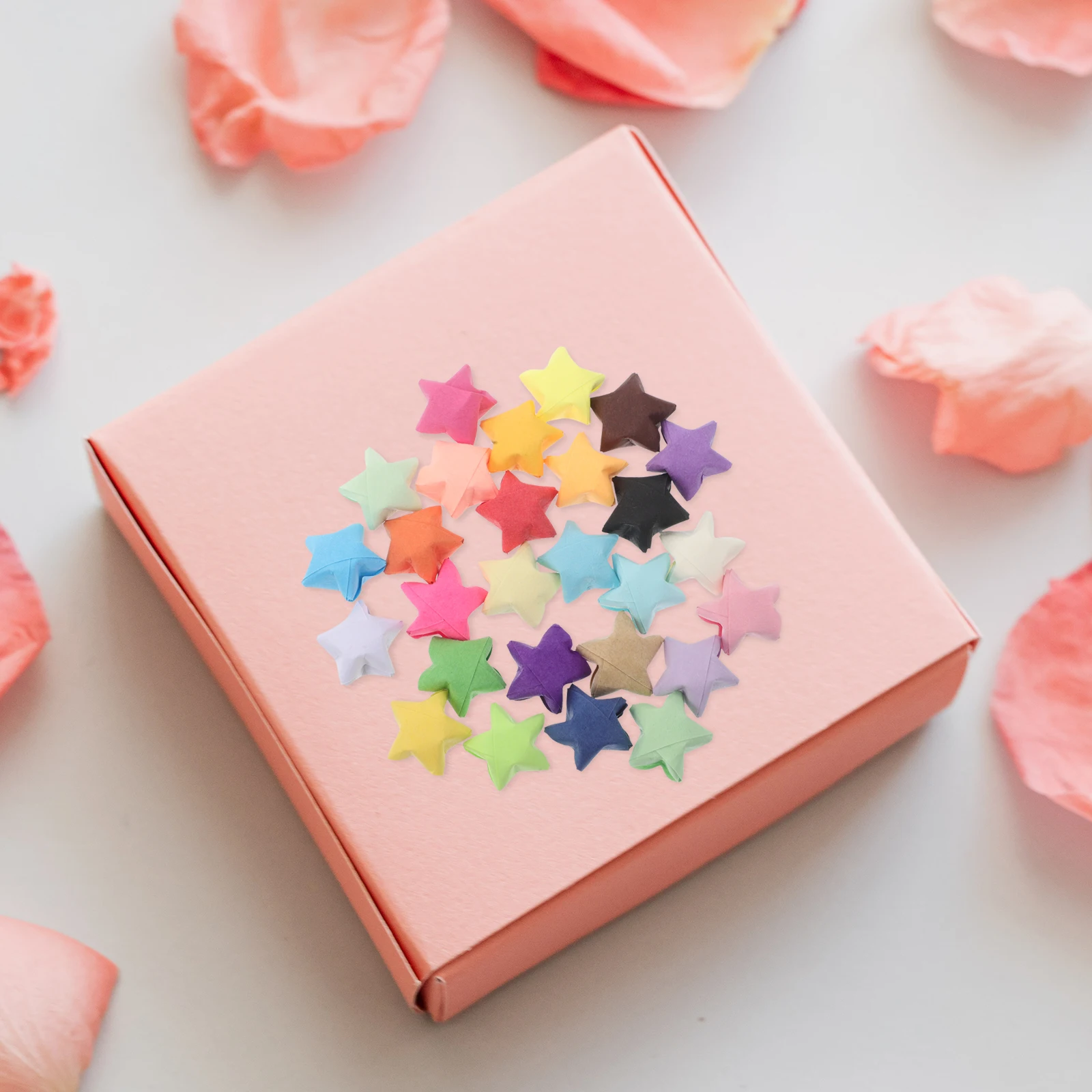 

2700 Pcs Origami Lucky Star Decorative Paper Diy Handcraft Double-sided Gradient