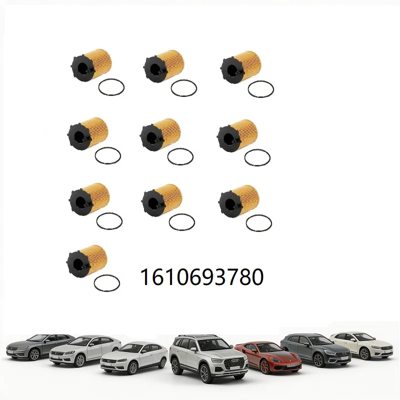 10 Uds. Filtro de aceite 1610693780 para motor diésel CITROEN C3 C4 BERLINGO JUMPY DS3 DS4 DS5 2008 208 3008 308 5008
