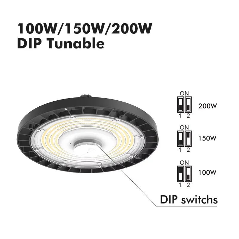 Sports UFO  100w 150w 200w 300w 400w Low 50W Linear Waterproof Freezer  Storage Light Emitting Diode High Shed Light