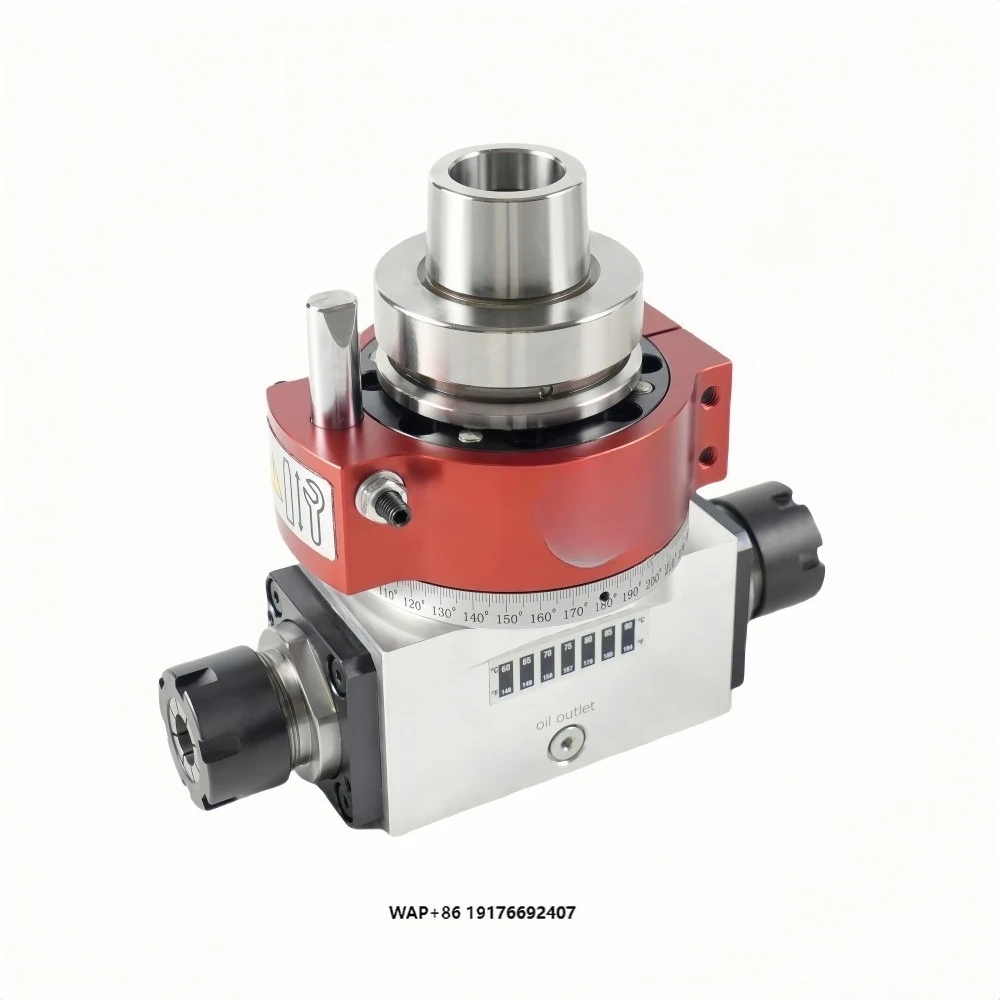 HQD High Speed Angle Heads Aggregates HSK63F Toolholder ER25 Two Sides for CNC ATC Spindle Motor