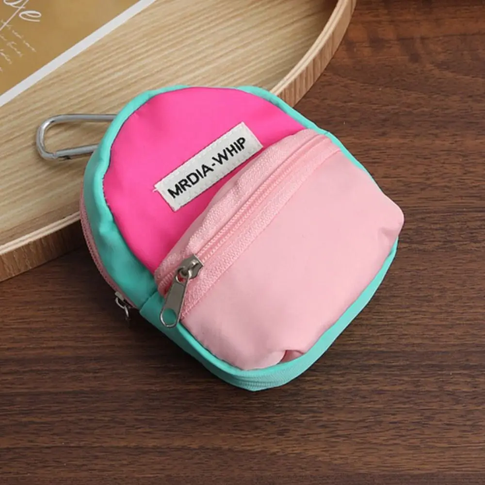 لطيف محفظة نسائية للعملات المعدنية معكرون اللون قلادة حقيبة التخزين المحمولة مفتاح سلسلة على ظهره حقيبة للحمل الرياضة