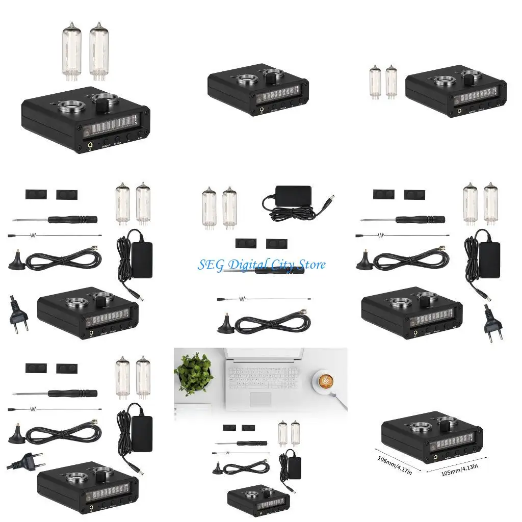 

U75B Tube Amplifier With Spectrum Display FM Radio And Bedroom Clock Feature