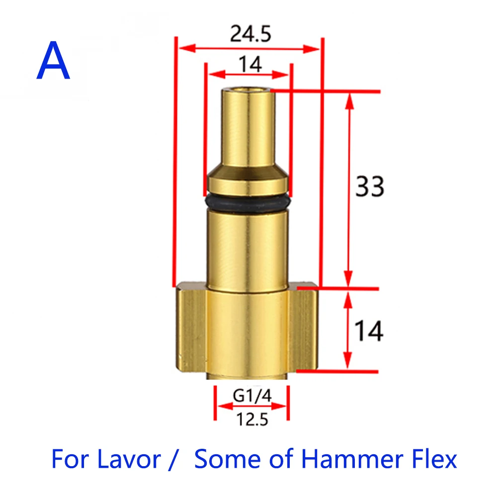 High Pressure Cleaner Sandblasting Gun Foam Nozzle Accessories Metal Adapter For Sinks for Karcher K2~K7 Lavor Parkside Elitech