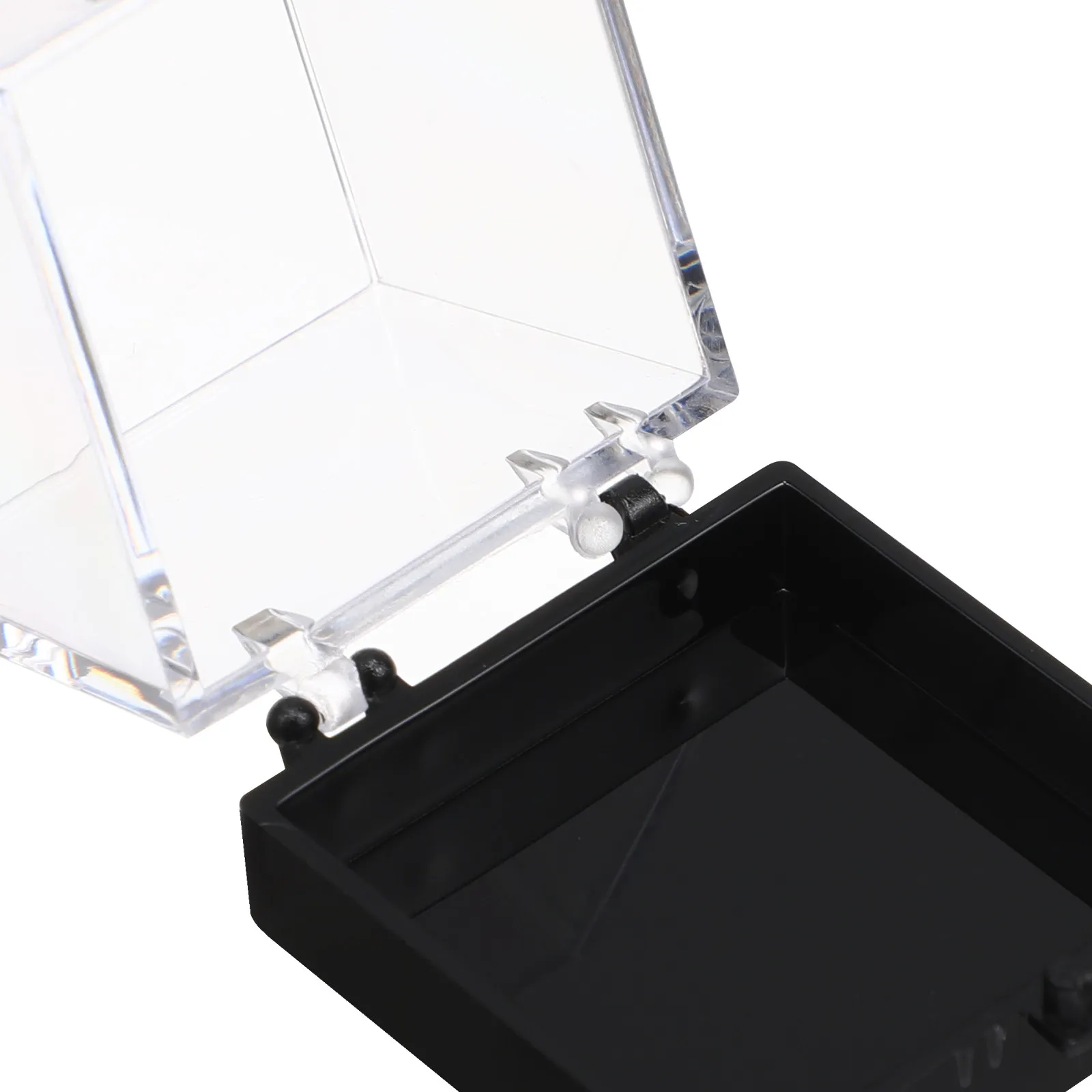 Gemstone Display Box 12 Pcs Transparent Mineral Specimen Storage Containers Small Square Acrylic Case for Rough Stones and Coins - view 6